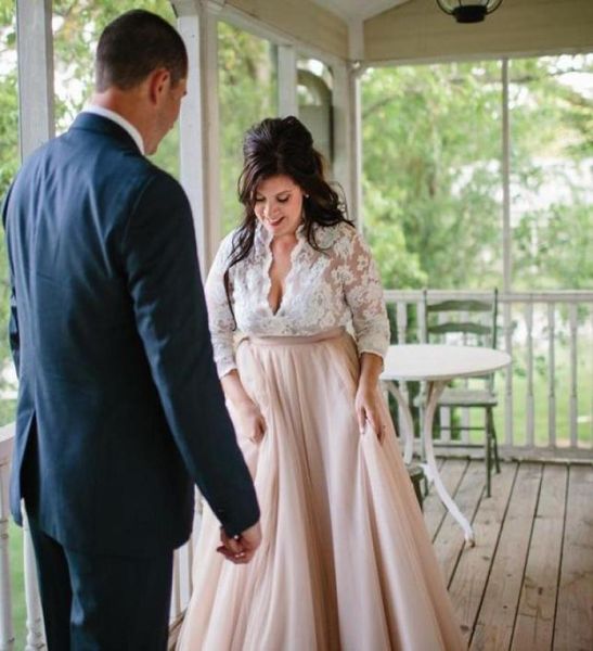 nude ivory deep vneck wedding dresses plus size illusion long sleeve empire waist beach wedding dress country bridal gowns custom2294553, White
nude ivory deep vneck wedding dresses plus size illusion long sleeve empire waist beach wedding dress country bridal gowns custom2294553, White