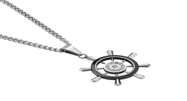 fashion mens silver color designer rudder pendant necklace hip hop jewelry stainless steel chain rhinestone design punk necklaces 6130583
fashion mens silver color designer rudder pendant necklace hip hop jewelry stainless steel chain rhinestone design punk necklaces 6130583