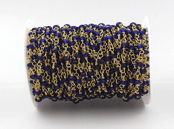 whole sapphire blue rosary style beaded chain4x3mm faceted rondelles sapphire blue beads wire wrapped gold chain beaded c46547463067, Silver
whole sapphire blue rosary style beaded chain4x3mm faceted rondelles sapphire blue beads wire wrapped gold chain beaded c46547463067, Silver