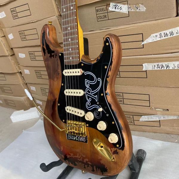 rhxflame stevie ray vaughan tribute srv #1 heavy relic sunburst strat electric guitar alder body vintage tuners left hand tremolo bridge wha
rhxflame stevie ray vaughan tribute srv #1 heavy relic sunburst strat electric guitar alder body vintage tuners left hand tremolo bridge wha
