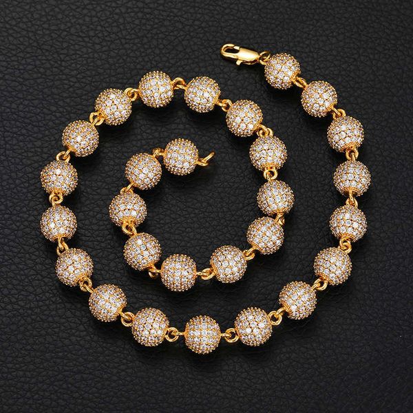 hip hop 10mm ball necklace solid neckchain collar chain full zircon necklace jewelry for men and women, Silver
hip hop 10mm ball necklace solid neckchain collar chain full zircon necklace jewelry for men and women, Silver