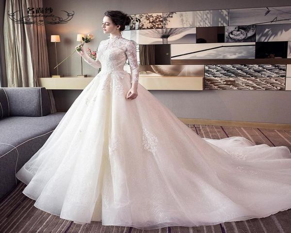 wedding new lead european and american princess dream long drag tail retro large size qi di bride wedding dress girl7003158, White 
wedding new lead european and american princess dream long drag tail retro large size qi di bride wedding dress girl7003158, White