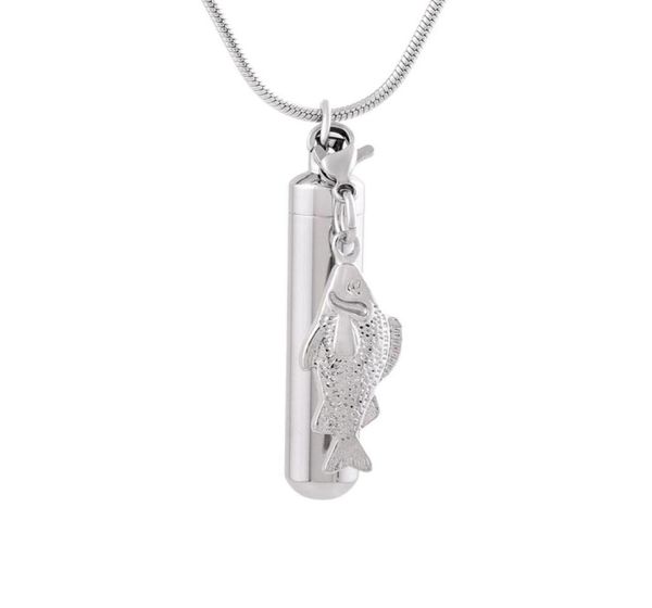 ijd9864 stainless steel polish cylinder with fish accessories cremation memorial pendant for ash urn keepsake souvenir jewelry for3099655, Silver
ijd9864 stainless steel polish cylinder with fish accessories cremation memorial pendant for ash urn keepsake souvenir jewelry for3099655, Silver