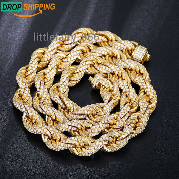 dropshipping pass diamond tester iced out moissanite rope chain 925 sterling silver lab gemstone twist necklace for men
dropshipping pass diamond tester iced out moissanite rope chain 925 sterling silver lab gemstone twist necklace for men