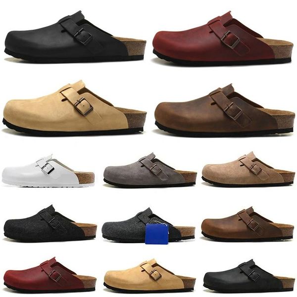 2023 boston clog men women designer birks sandals slippers leather bag head pull cork flats mules woody loafers men women slipper sandals br, Black
2023 boston clog men women designer birks sandals slippers leather bag head pull cork flats mules woody loafers men women slipper sandals br, Black
