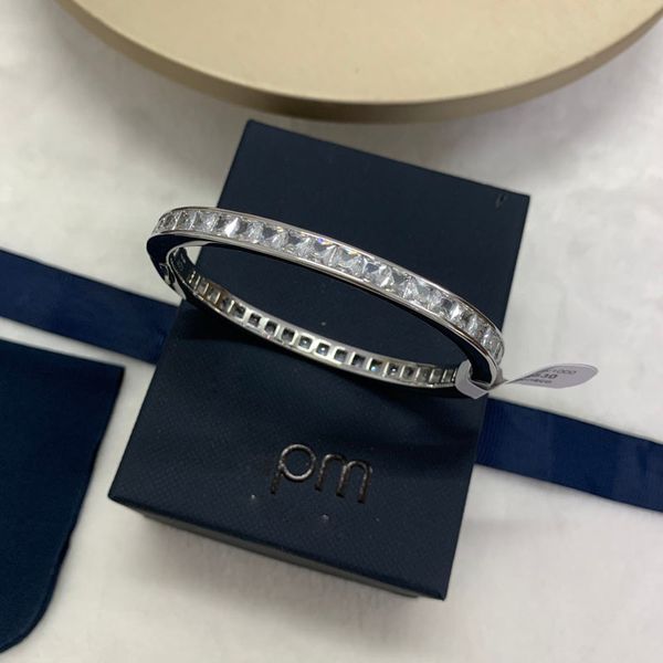 fashion designer bangle silver and white square jewel bracelet simple everything senior couple birthday gift button bracelet, Black
fashion designer bangle silver and white square jewel bracelet simple everything senior couple birthday gift button bracelet, Black