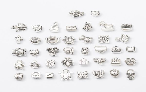 mix metals 40 style antique silver plated alloy big hole charms spacer beads fit bracelet diy jewelry necklaces pendants9313919, Black
mix metals 40 style antique silver plated alloy big hole charms spacer beads fit bracelet diy jewelry necklaces pendants9313919, Black