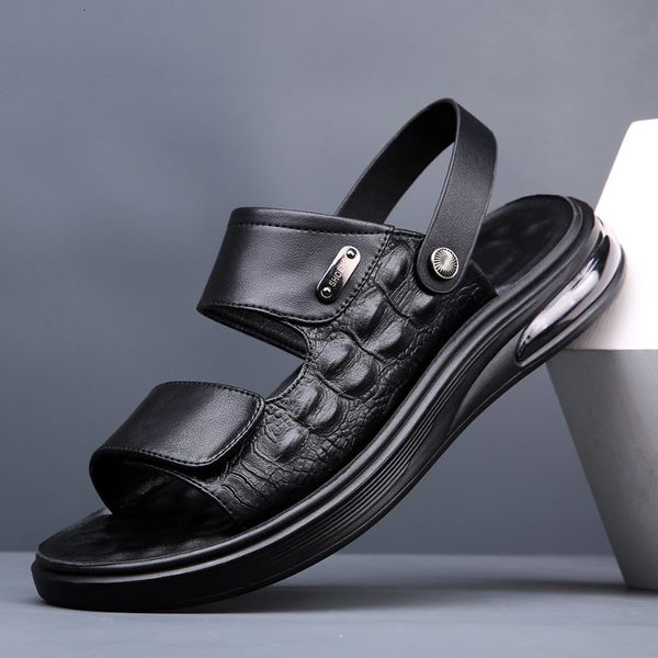 sandals leather men's casual beach shoes air cushion anti slip outdoor sports men sandalias de hombre 230718, Black
sandals leather men's casual beach shoes air cushion anti slip outdoor sports men sandalias de hombre 230718, Black