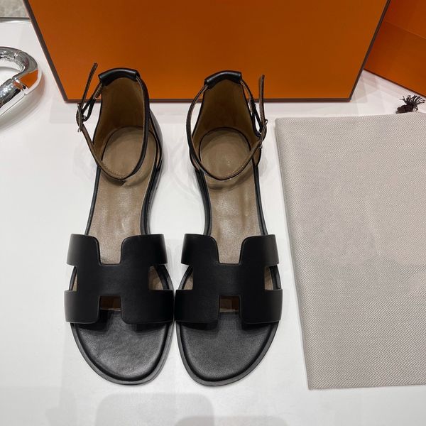 sandals genuine leather low heeled flat bottomed open toe belt buckle bag heel strap h casual sandals palm print versatile beach sandals, Black
sandals genuine leather low heeled flat bottomed open toe belt buckle bag heel strap h casual sandals palm print versatile beach sandals, Black