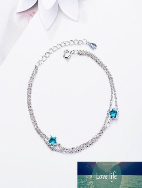 simple blue fivepointed star sweet crystal 925 sterling silver temperament female trendy resizable bracelets sbr0901165876, Golden;silver
simple blue fivepointed star sweet crystal 925 sterling silver temperament female trendy resizable bracelets sbr0901165876, Golden;silver
