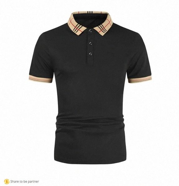 men's polos shirt brand clothing cotton short sleeve business casual striped designer homme camisa breathable n6mk#, White;black
men's polos shirt brand clothing cotton short sleeve business casual striped designer homme camisa breathable n6mk#, White;black