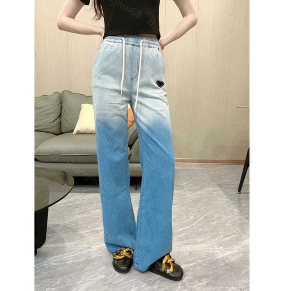23ss womens pants denim jeans designer women jeans new fashion gradient elastic waist drawstring jeans womens clothing a1, Blue
23ss womens pants denim jeans designer women jeans new fashion gradient elastic waist drawstring jeans womens clothing a1, Blue