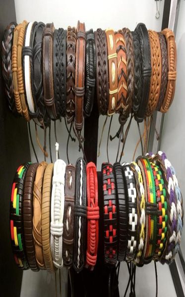 100pcs mens womens vintage genuine leather surfer bracelet cuff wristband fashion jewelry gift bracelet mixed style jewelry wholes1841564, Golden;silver
100pcs mens womens vintage genuine leather surfer bracelet cuff wristband fashion jewelry gift bracelet mixed style jewelry wholes1841564, Golden;silver
