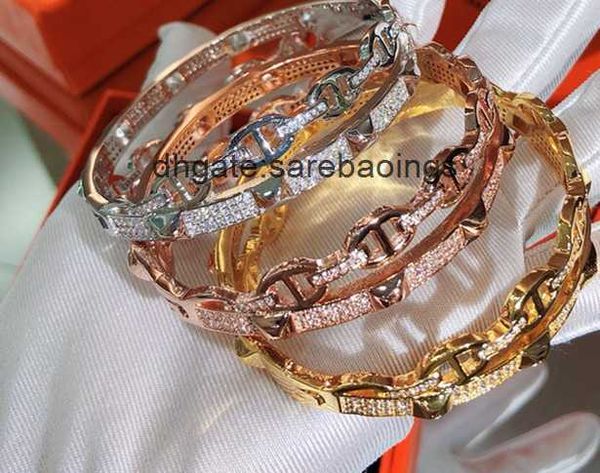 aher mas designer luxury brand enamel bracelet pig nose bracelet full diamond double layer cross h bracelet, Black
aher mas designer luxury brand enamel bracelet pig nose bracelet full diamond double layer cross h bracelet, Black