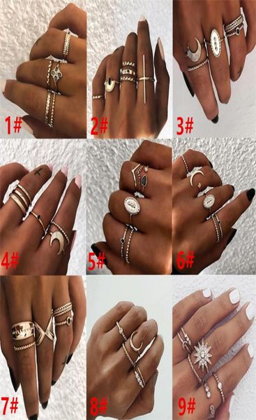 9 style bohemian vintage gold crescent geometric joint ring set for women crystal personality design ring set party jewelry g1577019, Golden;silver
9 style bohemian vintage gold crescent geometric joint ring set for women crystal personality design ring set party jewelry g1577019, Golden;silver