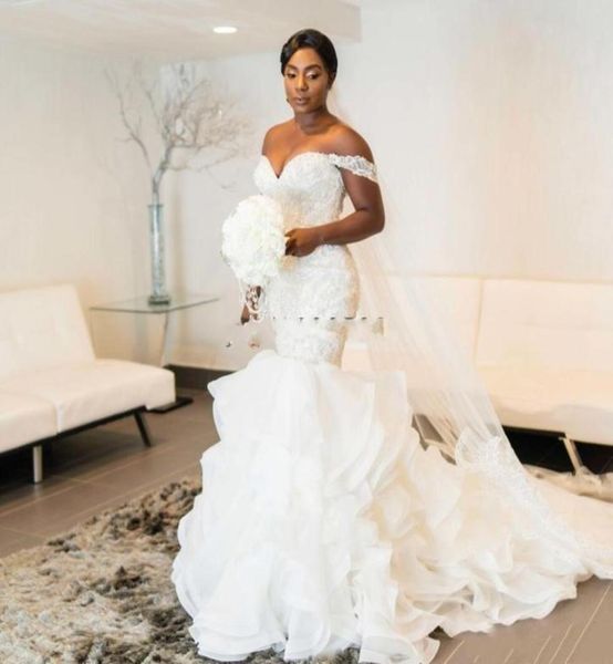 african mermaid wedding dresses spaghetti crystal cascading ruffles sweep train appliques wedding dress bridal gowns vestidos de n5743425, White
african mermaid wedding dresses spaghetti crystal cascading ruffles sweep train appliques wedding dress bridal gowns vestidos de n5743425, White