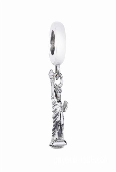 925 sterling silver statue of liberty dangle pendant charm bead fits european jewelry charm bracelets5061180, Black
925 sterling silver statue of liberty dangle pendant charm bead fits european jewelry charm bracelets5061180, Black