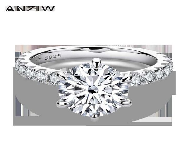 anziw 925 sterling silver 4ct round cut ring for women 6 prongs simulated diamond engagement wedding band ring jewelry6761533, Golden;silver
anziw 925 sterling silver 4ct round cut ring for women 6 prongs simulated diamond engagement wedding band ring jewelry6761533, Golden;silver