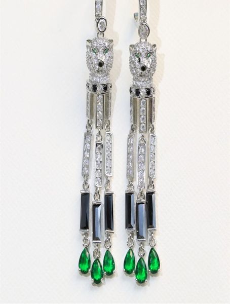 brand classic green zircon jewelry tassels leopard water drop earrings women panthere earring full diamond panther earrings1242957, Silver
brand classic green zircon jewelry tassels leopard water drop earrings women panthere earring full diamond panther earrings1242957, Silver