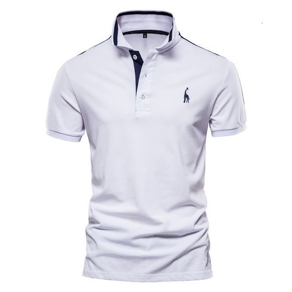 men's polos handsome and breathable all cotton embroidered short sleeved polo shirt highquality quick drying casual b 230717, White;black
men's polos handsome and breathable all cotton embroidered short sleeved polo shirt highquality quick drying casual b 230717, White;black