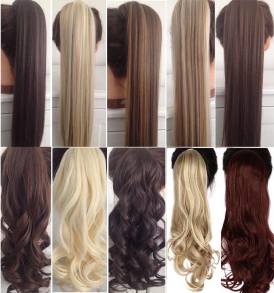 18inches long wavy real natural ponytail clip in ponytails hair extensions wrap around on synthetic hair piece for human4721456, Black
18inches long wavy real natural ponytail clip in ponytails hair extensions wrap around on synthetic hair piece for human4721456, Black