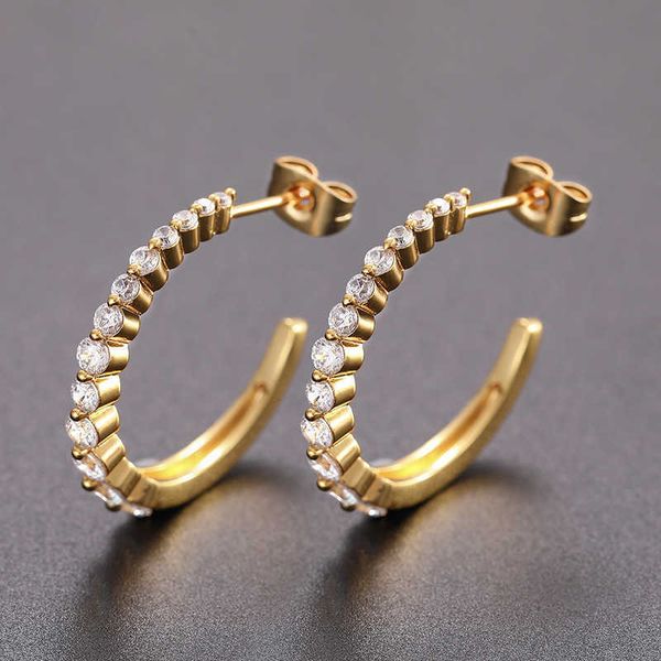 ins new style inlaid with zircon minimalist in style fashionable and trendy in style earrings for women, Silver
ins new style inlaid with zircon minimalist in style fashionable and trendy in style earrings for women, Silver