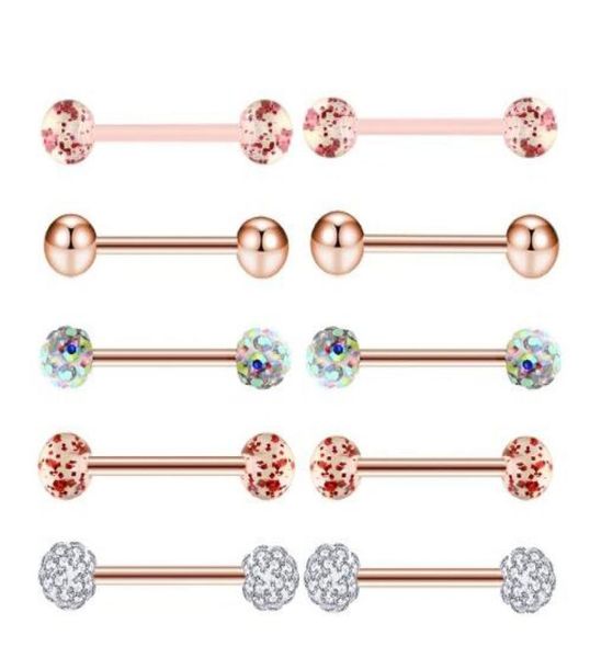 10pcsset gold rose tongue rings stainless steel acrylic earrings barbells body tragus piercing jewelry nipple ring1745472, Silver
10pcsset gold rose tongue rings stainless steel acrylic earrings barbells body tragus piercing jewelry nipple ring1745472, Silver