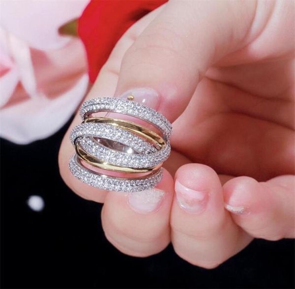 us size 510 stunning luxury jewelry 14k white gold fill pave white sapphire cz diamond women wedding engagement cross band ring g7856781, Slivery;golden
us size 510 stunning luxury jewelry 14k white gold fill pave white sapphire cz diamond women wedding engagement cross band ring g7856781, Slivery;golden