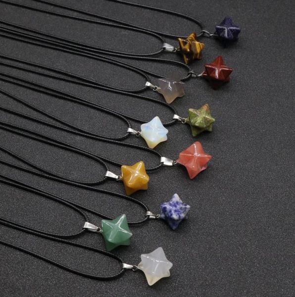 natural stones star necklaces women 3d crystal quartz tiger eye agate pendulum pendant necklace black wax rope chain fashion men c5874576, Silver
natural stones star necklaces women 3d crystal quartz tiger eye agate pendulum pendant necklace black wax rope chain fashion men c5874576, Silver