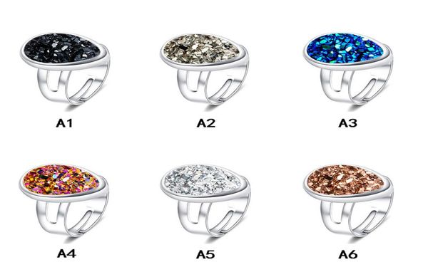 6 color luxury druzy rings water drop heart square shape healing natural drusy stone designer rings for women fashion jewelry gift6805242, Golden;silver
6 color luxury druzy rings water drop heart square shape healing natural drusy stone designer rings for women fashion jewelry gift6805242, Golden;silver