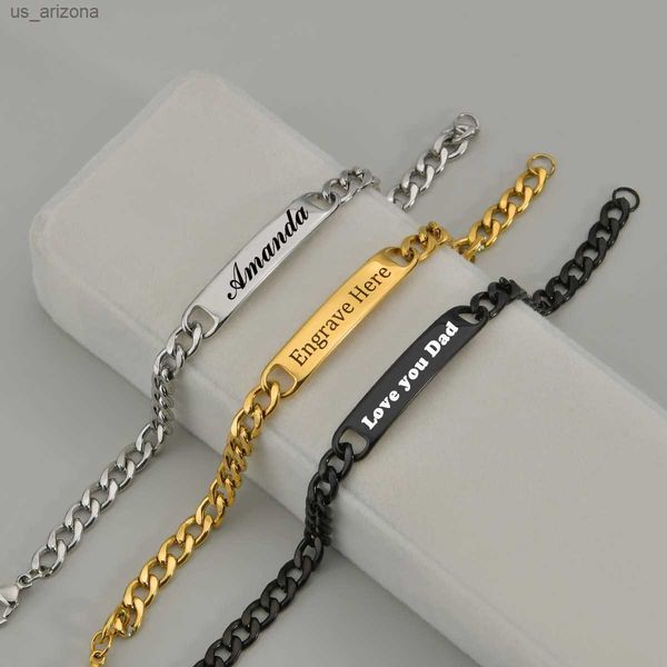acheerup fashion customized names bar cuban bracelet for men stainless steel adjustable engraving name bangle party jewelry l230620, Golden;silver
acheerup fashion customized names bar cuban bracelet for men stainless steel adjustable engraving name bangle party jewelry l230620, Golden;silver