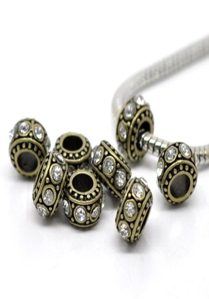 whole10 bronze tone clear rhinestone european spacer beads 11x58mm over 120 express5587660, Silver
whole10 bronze tone clear rhinestone european spacer beads 11x58mm over 120 express5587660, Silver