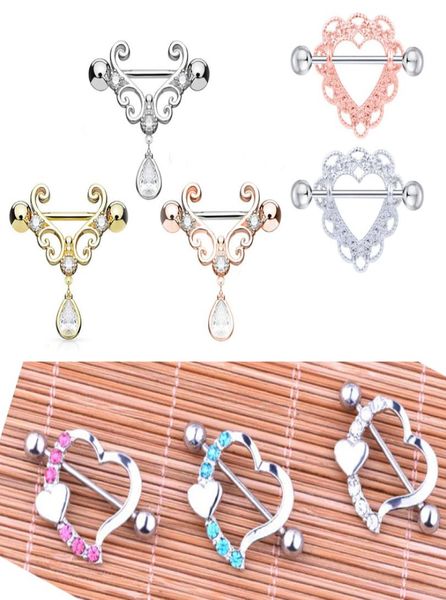 4 style mixed color nipple piercing fashion body piercing heartshaped zircon nipple piercing rings body jewelry for women girls2430588, Silver
4 style mixed color nipple piercing fashion body piercing heartshaped zircon nipple piercing rings body jewelry for women girls2430588, Silver