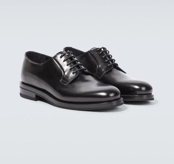 italian men's derby dress shoes polished calfskin rubber thick sole round head lace up modern men's high strength charm business w, Black
italian men's derby dress shoes polished calfskin rubber thick sole round head lace up modern men's high strength charm business w, Black