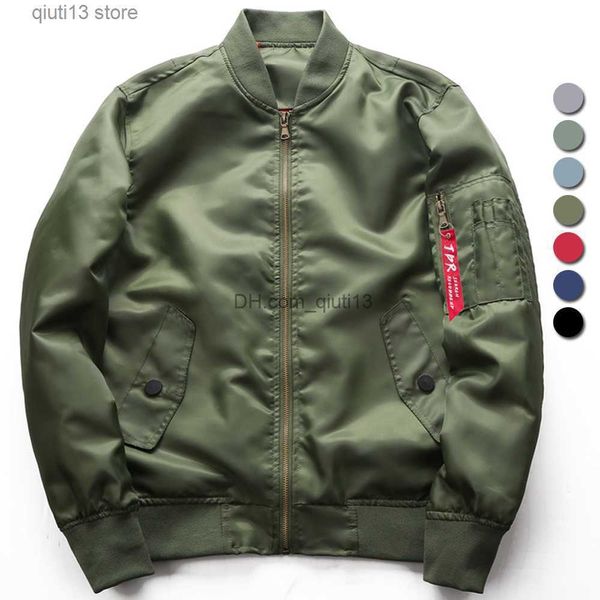 men's jackets ma-1 bomber jacket men military retro us air force one jackets spring autumn stand collar casual loose windbreaker thick, Black;brown
men's jackets ma-1 bomber jacket men military retro us air force one jackets spring autumn stand collar casual loose windbreaker thick, Black;brown