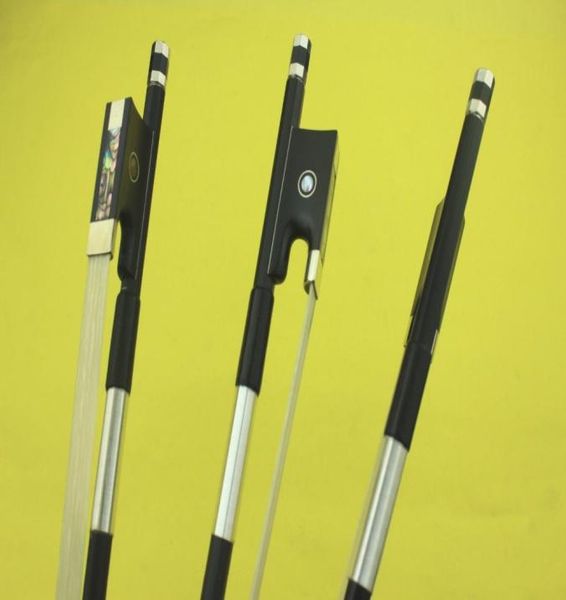 1 pc new black carbon fiber violin bow 44 full size mongolia white horse hair4679596 
1 pc new black carbon fiber violin bow 44 full size mongolia white horse hair4679596