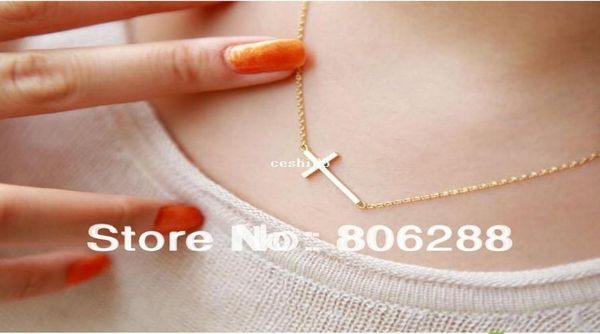 2013new lady horizontal sideways cross 14k gold plated pendant necklace8233138, Silver
2013new lady horizontal sideways cross 14k gold plated pendant necklace8233138, Silver