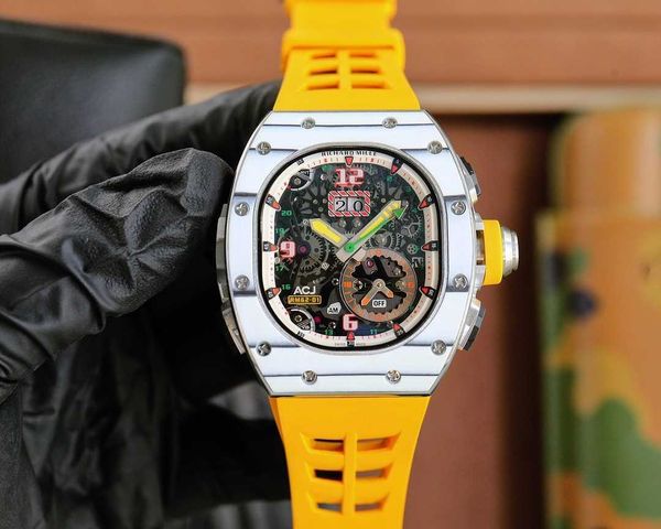 designer fantasic men wrist watches superb rm62-01 watch f6kd fully automatic mechanical movement sapphire mirror ntpt carbon fiber case wit, Slivery;brown
designer fantasic men wrist watches superb rm62-01 watch f6kd fully automatic mechanical movement sapphire mirror ntpt carbon fiber case wit, Slivery;brown