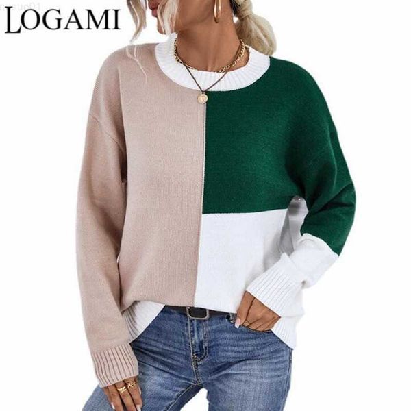women's sweaters logami contrast color round neck women's knitted sweater autumn winter new casual pullover l230718, White;black
women's sweaters logami contrast color round neck women's knitted sweater autumn winter new casual pullover l230718, White;black