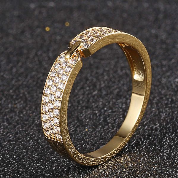 fashion versatile zircon inlaid ring for women's simple gold plated couple ring, Silver
fashion versatile zircon inlaid ring for women's simple gold plated couple ring, Silver