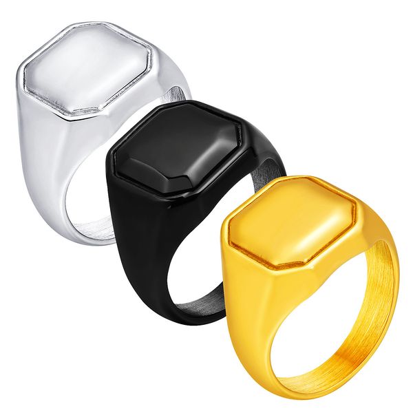vintage rings for men women stainless steel ring black square signet ring jewelry gift for boys boyfriend ladies dad yw357rc-589, Golden;silver
vintage rings for men women stainless steel ring black square signet ring jewelry gift for boys boyfriend ladies dad yw357rc-589, Golden;silver