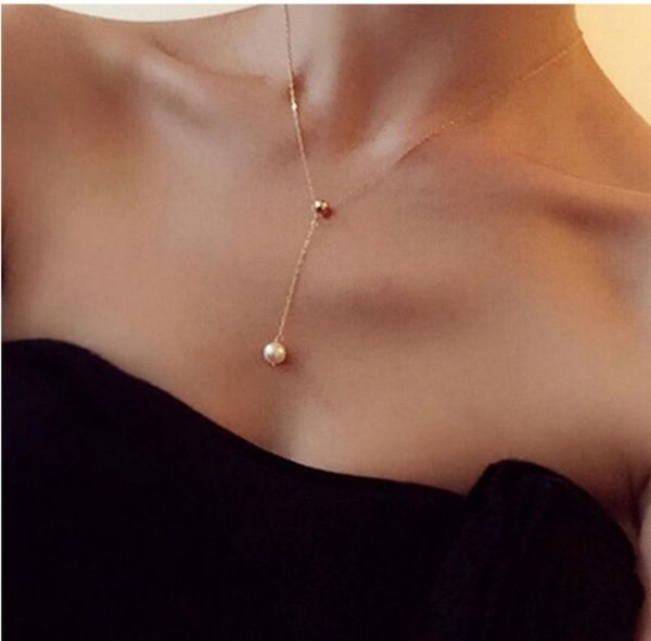 2021 new fashion big pearl pendant gold clavicle chain adjustable necklace2737751, Silver
2021 new fashion big pearl pendant gold clavicle chain adjustable necklace2737751, Silver