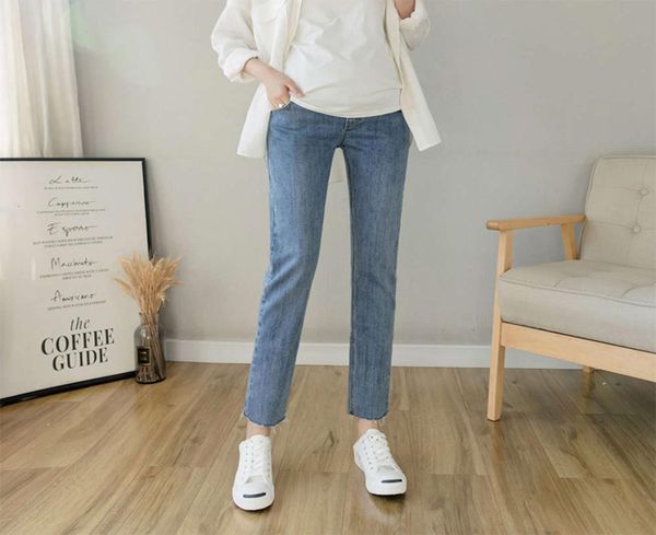 975 pregnant women039s straight jeans 2021 spring new korean high waist slim elastic nine point pipe pants4566983, White
975 pregnant women039s straight jeans 2021 spring new korean high waist slim elastic nine point pipe pants4566983, White