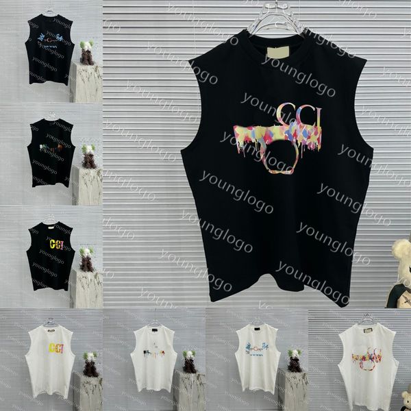 mens underwear designer summer tank fashion printed street breathable loose sleeveless tees, White;black
mens underwear designer summer tank fashion printed street breathable loose sleeveless tees, White;black