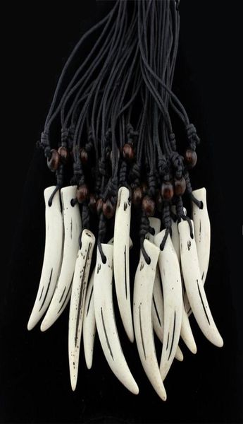 12 pcs tribal style imitation yak bone carving fake wolf tooth amulet pendant wood beads necklace whole mn1096298707, Silver
12 pcs tribal style imitation yak bone carving fake wolf tooth amulet pendant wood beads necklace whole mn1096298707, Silver
