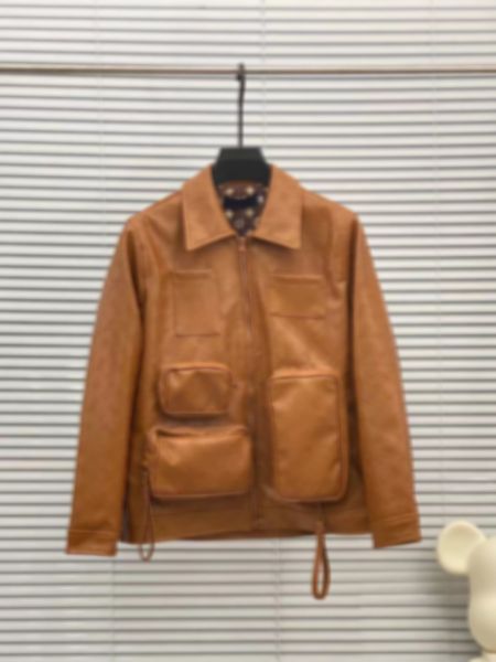 fashion designer mens multi-pocket leather clothing jacquard letter shoulder girdle dual zippers classic print streetwear outwear jacket coa, Black
fashion designer mens multi-pocket leather clothing jacquard letter shoulder girdle dual zippers classic print streetwear outwear jacket coa, Black