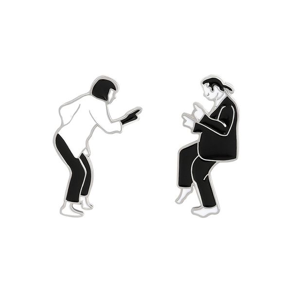 punk black white pulp fiction brooch pin men women dancing enamel brooches lapel pins badge clothes hats shirt movie film brooches accessory, Gray
punk black white pulp fiction brooch pin men women dancing enamel brooches lapel pins badge clothes hats shirt movie film brooches accessory, Gray