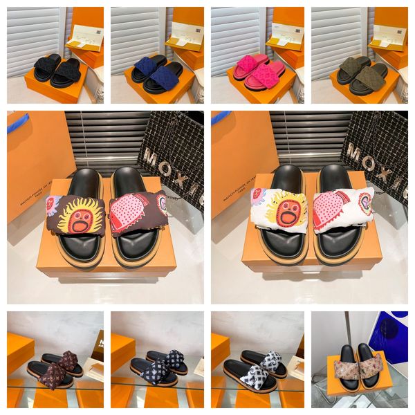 platform designer pool pillow slides slippers for mens women comfort sunset flat mules easy-to-wear style scuff front strap luxury casual lo, Black
platform designer pool pillow slides slippers for mens women comfort sunset flat mules easy-to-wear style scuff front strap luxury casual lo, Black