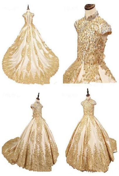 new lovely gold flower girl dresses for weddings satin lace appliques beads sleeveless girls pageant dress prom kids communion gow6541312, White;blue
new lovely gold flower girl dresses for weddings satin lace appliques beads sleeveless girls pageant dress prom kids communion gow6541312, White;blue