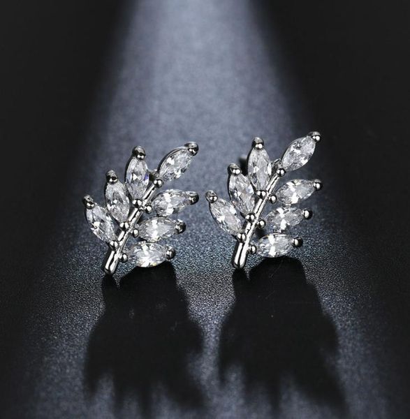 new leaf shaped stud earrings with marquise cut cz stone korean fashion style earing jewelery gift for women3462096, Golden;silver
new leaf shaped stud earrings with marquise cut cz stone korean fashion style earing jewelery gift for women3462096, Golden;silver